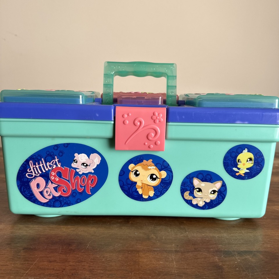 Littlest Pet Shop LSP 2007 Hasbro Tackle Box Storage Carry Case W ...