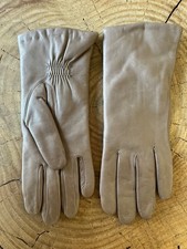 Women  s Isotoner Water Repellant Leather Driving Gloves, ARIS 115, Lined, Brown