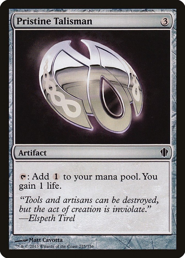 Pristine Talisman Common 255 MTG Commander: C13 MP