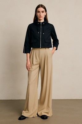 Neiman Marcus Exclusive Cotton Cropped Jacket Quiet Luxury Old Money Minimalist