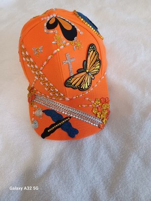 Custom Glam Hand-Designed Hat One of a Kind Statement Piece Boutique Fashion