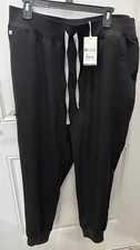 NEW Figs Scrubs 3XL R Pants Black Zamora High Waisted Stretch Scrub Jogger NWT