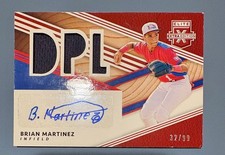 2020 Elite Extra Edition DPL Material Signatures Red /99 Brian Martinez Auto