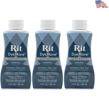 Rit DyeMore Synthetic Dye - 7 Oz Smoky Blue for Versatile Crafting & Home Décor