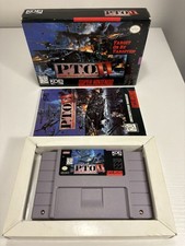  P.T.O. II Pacific Theater of Operations (SNES) CIB TESTED & WORKING