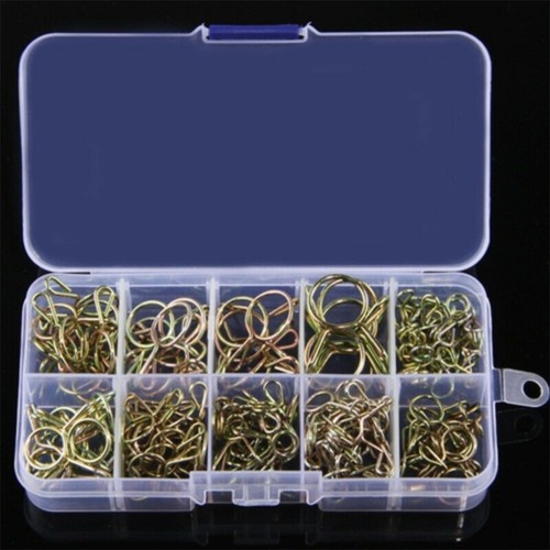 126 Pcs/set Spring Clip Air Tube Clamps Assortment Kit Fuel Oil Hose Line Clips - Picture 2 of 12