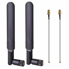 2 x 8dBi WiFi RP-SMA Male Antenna 2.4GHz 5.8GHz Dual Band 2 x 15CM U.FL/IPEX...