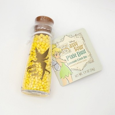 Disney Park Tinker Bell Lemonade Yellow Sour Pixie Dust Candy Bits Potion Bottle