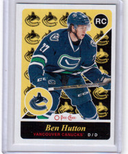 2015-16 O Pee Chee Retro Rookie Card U19 Ben Hutton Vancouver Canucks (SP)
