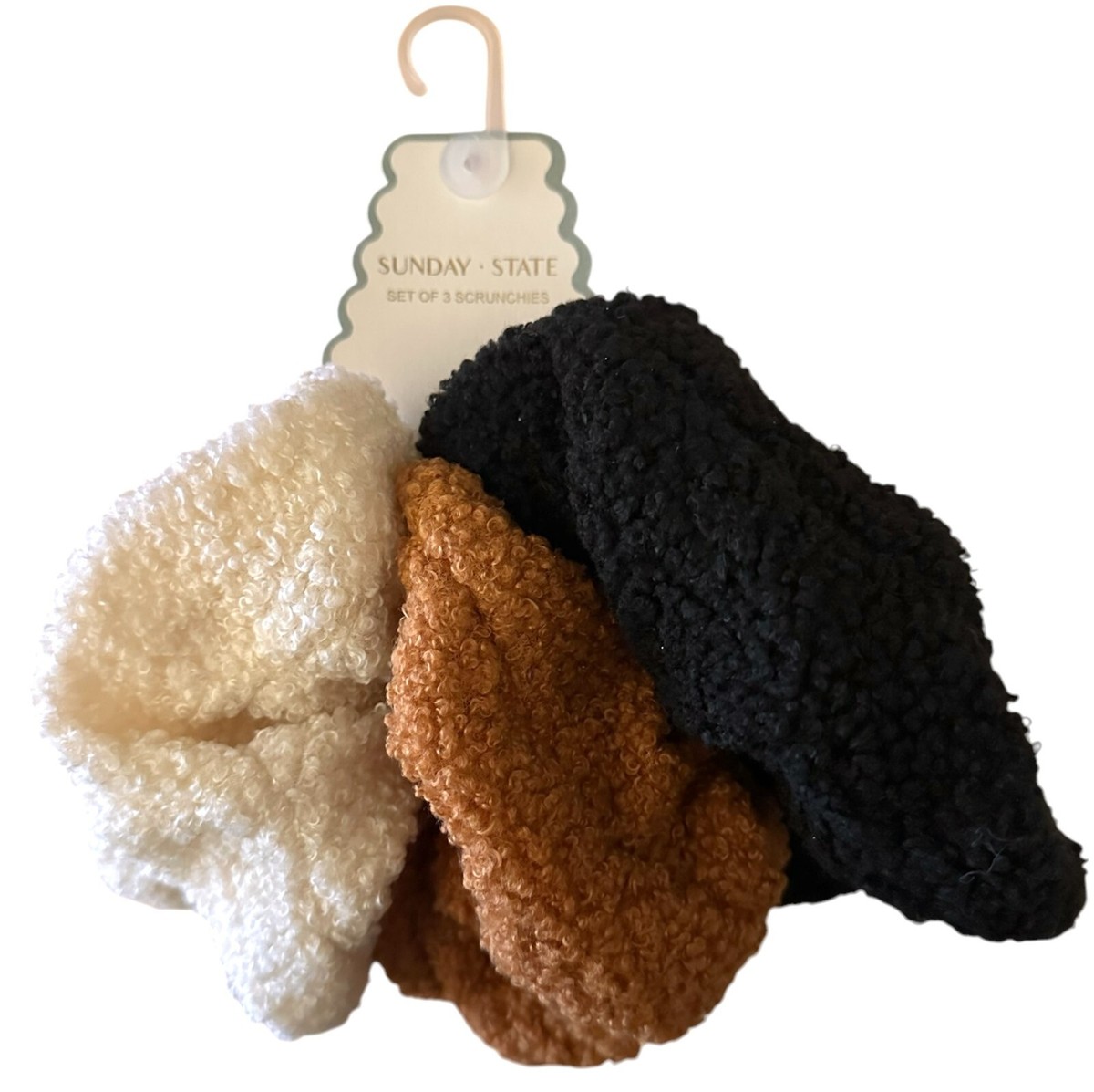 Set of 3 Oversized Hair Scrunchies MYK Silk 100% Mulberry Silk Large Scrunchies Set Gentle Hair  main image 3
