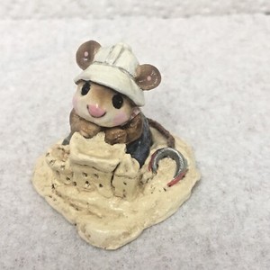 WEE FOREST FOLK BEACH MOUSEY RED/WHITE/BLUE  WITH BOX 