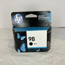 Genuine HP 98 Black Ink Cartridge C9364WN OEM Sealed expired