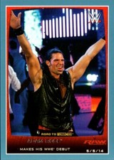 2015 Topps WWE Road to Wrestlemania #17 Adam Rose Blue Parallel