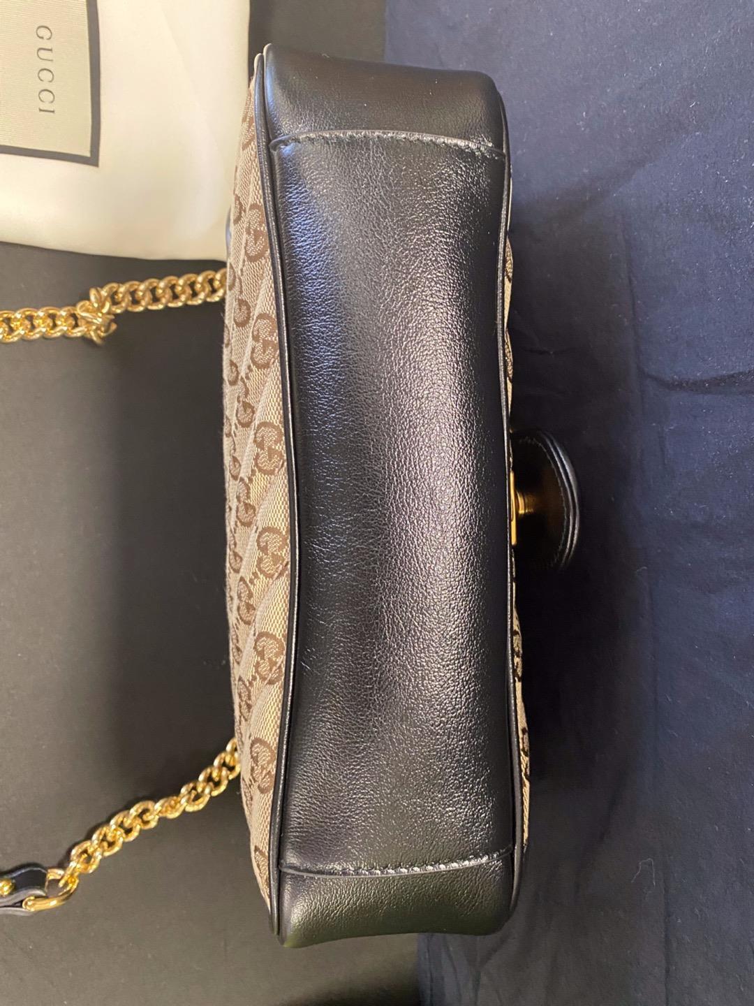 Authentic GUCCI GG Monogram Diagonal Quilted Marm… - image 6