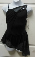 Lyrical Dance Skate dress Black Lace Back skirt ch/ladies P1245 Bodywrappers