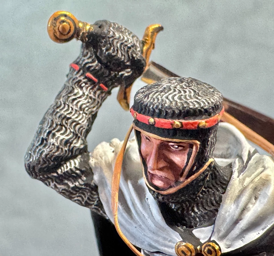 Mounted Knight Guillaume de Sonnac Grand Master Knights Templar 格林纳达 G334 — 第 2/4 张图片