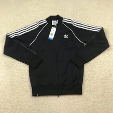 Adidas Mens Small Primeblue SST Track Jacket Black GF0198 New