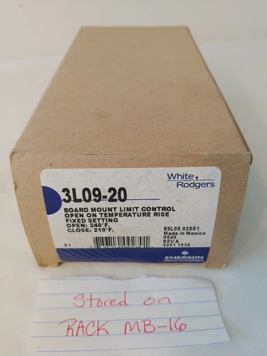 3L09-20 White Rodgers Limit Sw Op240F Cl210F 7.12" OEM 3L09-20