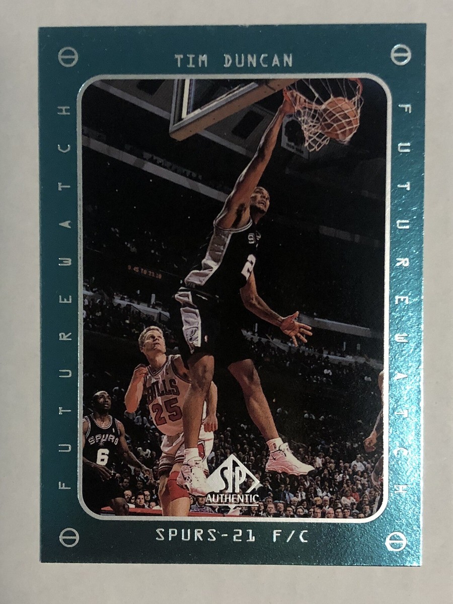 1997-98 SP Authentic Tim Duncan Rookie Card. Hall of Famer