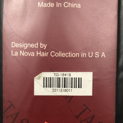 Tasha Silky WVG 18” Color 1B ~ 100% Human Hair TSS-18 - Picture 7 of 7