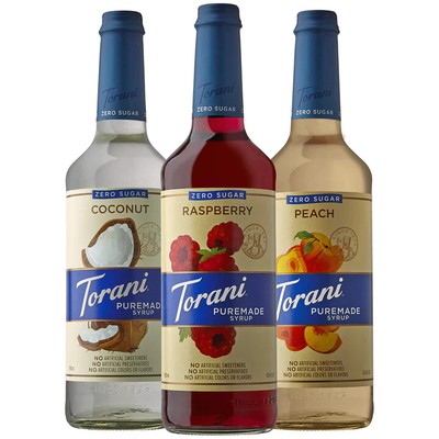 Zero Sugar Torani Puremade Syrups & Drink Mixes  (select flavor below)