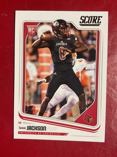 Lamar Jackson #NLS-LJ — 2020 Panini Score Next Level Stats football card