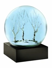 Winter Evening Icy Blue Snow Globe by CoolSnowGlobes Winter Home Décor Gift Idea
