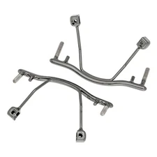 2pcs Gun Metal Grey Rimless Frame Glasses Bridge Nose Pad Insert Pins Eyeglass