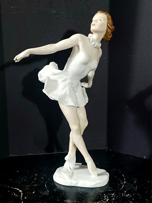 Antique German Art Deco Rosenthal Porcelain Figurine, 13.5'' high.