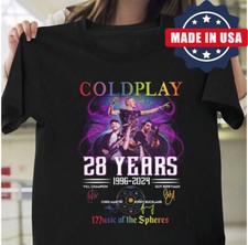 New Coldplay 28 Years 1996 2024 Gift For Fans Unisex S-5XL Shirt KJ7650