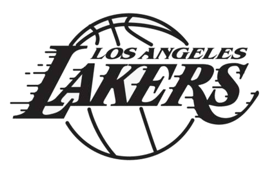 LA Lakers NBA Team Logo White T-Shirt