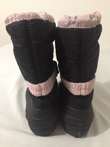 SOREL Winter Snow Boots w/Felt Liners Pink Fuchsia & Black Girl's Size 5 - Picture 6 of 12