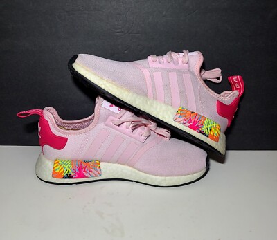 adidas gazelle silver green womens Black pink flower Lightweight Sneaker (Unisex)