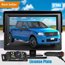 Car Rear View Backup Camera Reverse 9 LED Parking Night Vision 5" Monitor LCD HD