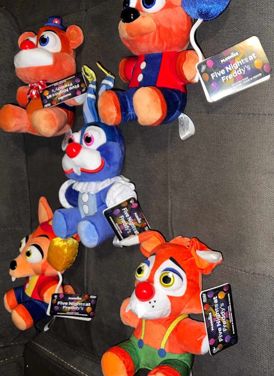 Five Nights at Freddy's FNAF Balloon Foxy Freddy Circus Bonnie Set of 5  Plush