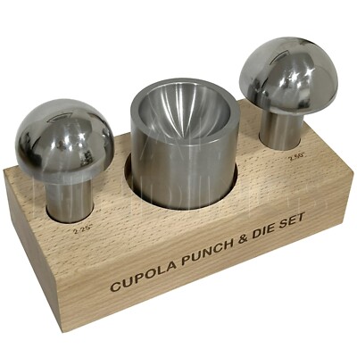 Kuppel Set 3pcs 50-60mm Doming, Dapping Formen Block Uhr Schmuck Handwerkzeug