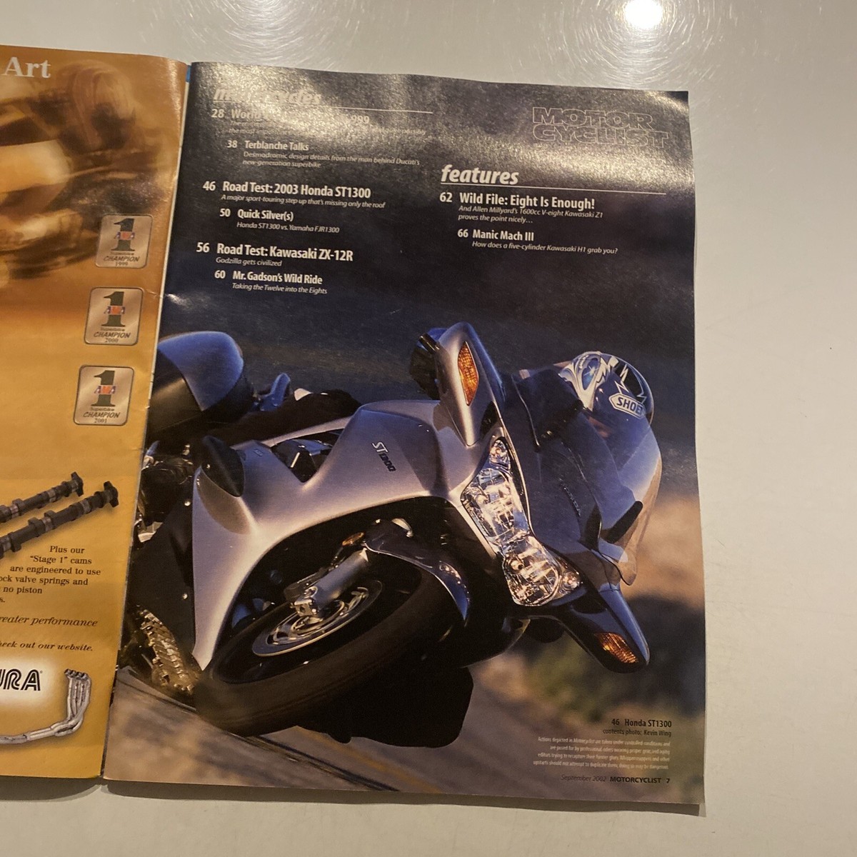 2003 April Motor Cyclist magazine Ducati New Super Bikes (CP263