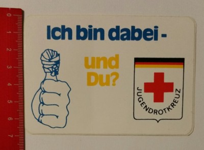Sticker/Decal: Youth Red Cross I'm in - and you? (07041789)