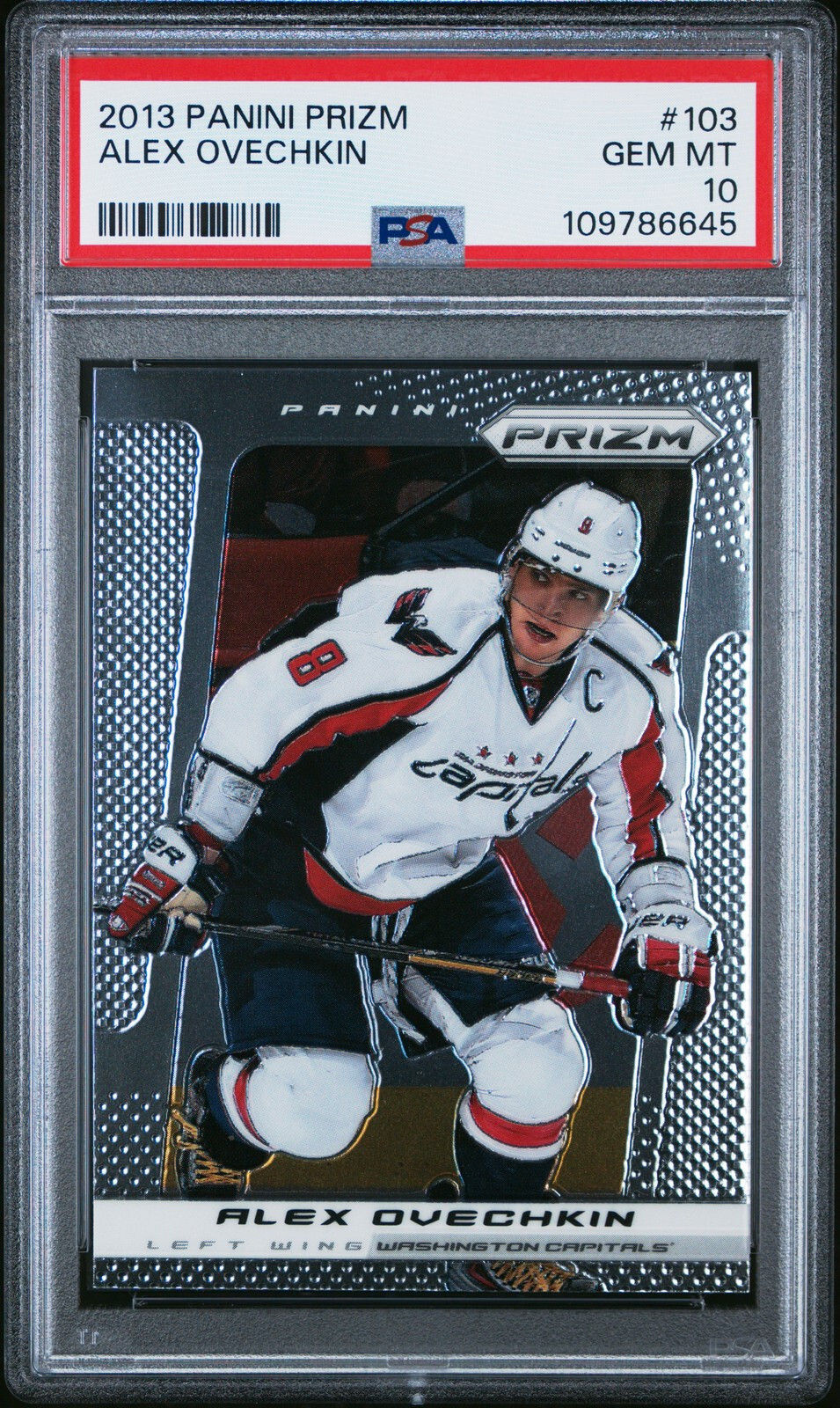 2013 Panini Prizm Alexander Ovechkin PSA 10