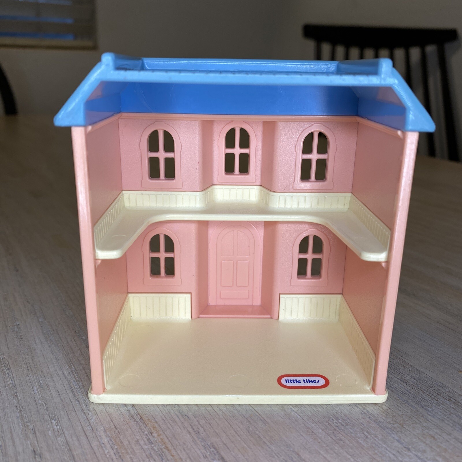 Little Tikes My Size Dollhouse Mansion Pink Blue Vtg Doll House 90s  39”X36”X24”