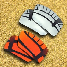 2 Pairs Lenses Replacement for-Costa Del Mar Reefton Polarized-Silver Red