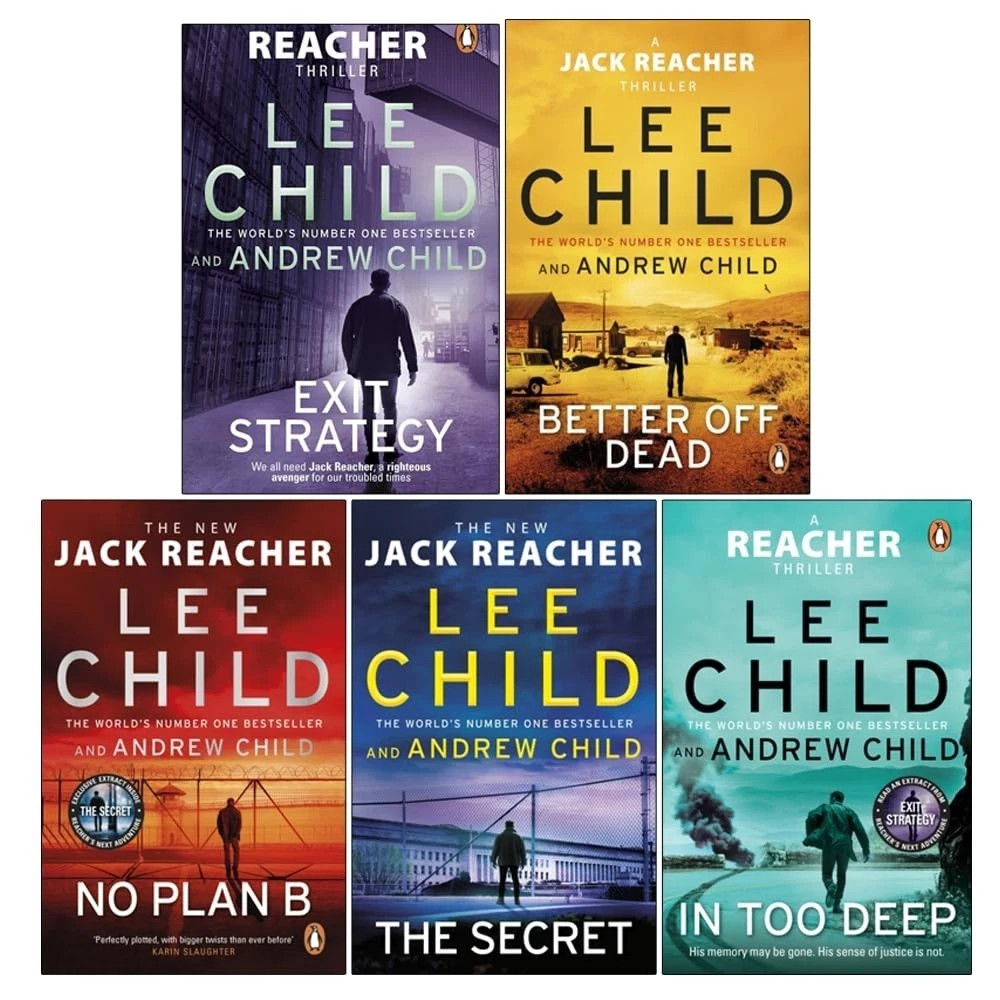 Jack Reacher Series (26-30) Collection 5 Books Set By Lee Child No Plan B