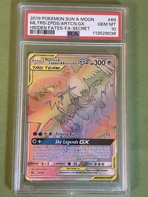 ポケモンカードゲーム rainbow 2019 Pokémon Sun And Moon Rainbow Moltres Zapdos Articuno GX