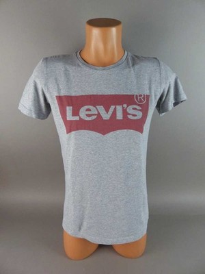 Levis Jungen Shirt Gr. 16A | 176 grau kurzarm Rundhals Regular T-Shirt (20549)