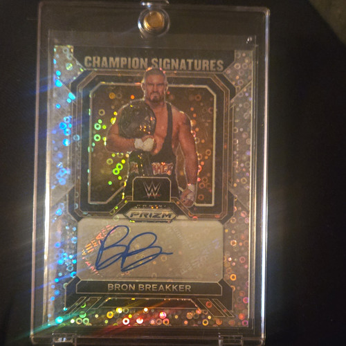 Bron Breakker #4 card from 2023 Panini Prizm WWE Champion Signatures