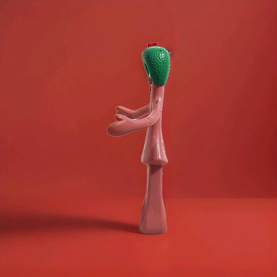 Gumby 女朋友 Minga 粉色塑料复古 Bendy 玩具人偶 4.5 英寸 — 第 3/4 张图片