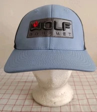 Wolf Gourmet Trucker Cap Hat Blue Mens Adjustable Embroidered Mesh