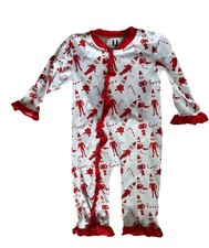 Elf On The Shelf 1 Piece Christmas Pajamas Girls 12-18 Months Red Boutique