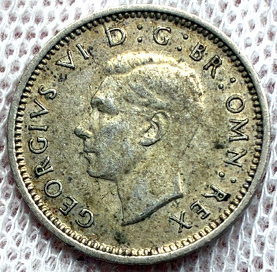 United Kingdom U.K. / Silver 3 Pence / 1940 / KM#848 / (03-1682)