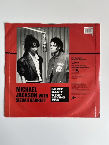 Michael Jackson - I Just Can't Stop Loving You - Used Vinyl Record 12 - K2508z - Picture 2 of 4